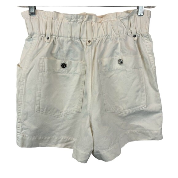 Banana Republic Paperbag Shorts  Women's Size 4  NWOT  Super High-Rise  Ivory - Picture 2 of 9